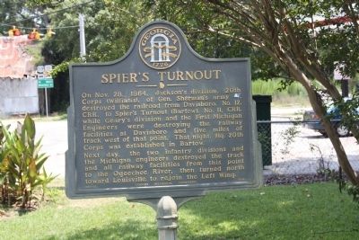 Spier's Turnout Marker. Click for full size. Spier's Turnout Marker image. Click for full size.