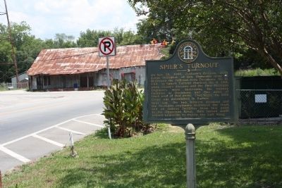 Spier's Turnout Marker, near intersection with US 319 image. Click for full size.
