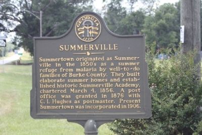 Summerville Marker. Click for full size. Summerville Marker image. Click for full size.