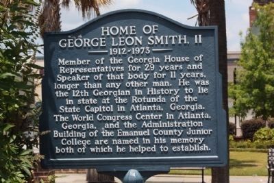 Home of George Leon Smith, II Marker image. Click for full size.