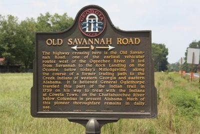 Old Savannah Road Marker. Click for full size. Old Savannah Road Marker image. Click for full size.
