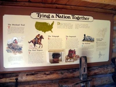Interpretive Panel at the Mormon Station State Historic Park Museum image. Click for full size.