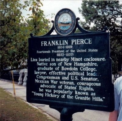 Franklin Pierce Marker. Click for full size. Franklin Pierce Marker image. Click for full size.