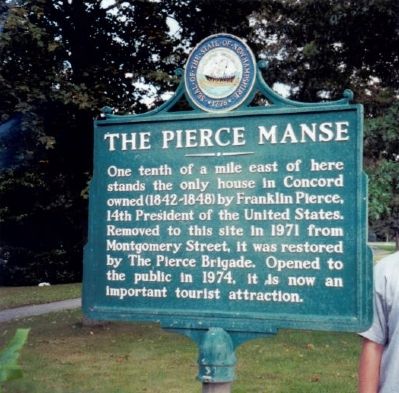 The Pierce Manse Marker image. Click for full size.