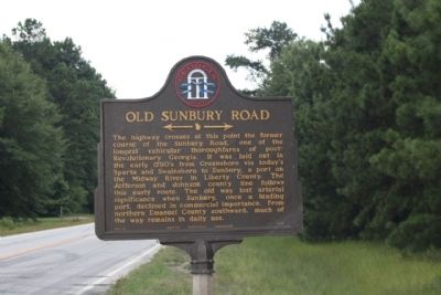 Old Sunbury Road Marker image. Click for full size.