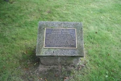Greens Farms Meeting House Marker. Click for full size. Greens Farms Meeting House Marker image. Click for full size.