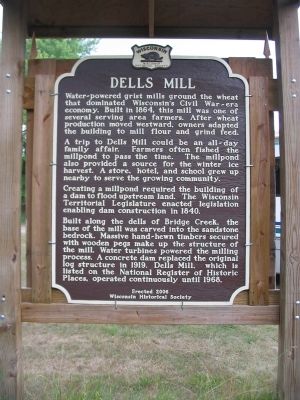 Dells Mill Marker. Click for full size. Dells Mill Marker image. Click for full size.