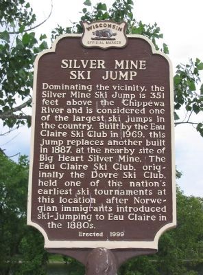 Silver Mine Ski Jump Marker. Click for full size. Silver Mine Ski Jump Marker image. Click for full size.