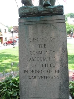Bethel World War I Monument. Click for full size. Bethel World War I Monument image. Click for full size.