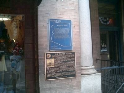 The Palace Saloon and Whiskey Row Markers image. Click for full size.