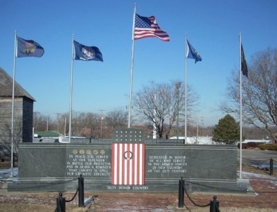 20th Century Veterans' Memorial Marker. Click for full size. 20th Century Veterans' Memorial Marker image. Click for full size.
