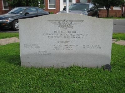 East Amwell Veterans Monument image. Click for full size.