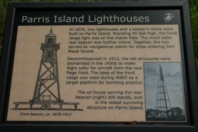 Parris Island Lighthouses Marker image. Click for full size.