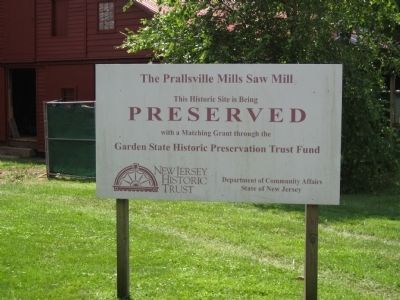 Prallsville Mills Preservation image. Click for full size.