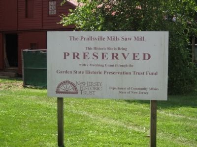 Prallsville Mills Preservation. Click for full size. Prallsville Mills Preservation image. Click for full size.