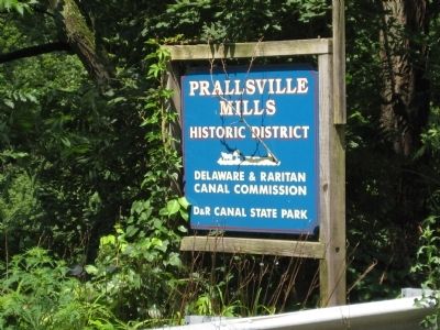 Prallsville Mills Historic District - Roadside Sign image. Click for full size.