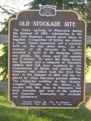 Old Stockade Site Marker image. Click for full size.