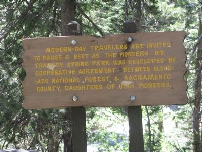 Sign at Beginning of Trail to the Gravesite. image. Click for full size.