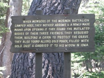 Interpretive Sign at the Gravesite image. Click for full size.