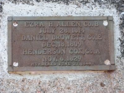 Plaque at Gravesite image. Click for full size.