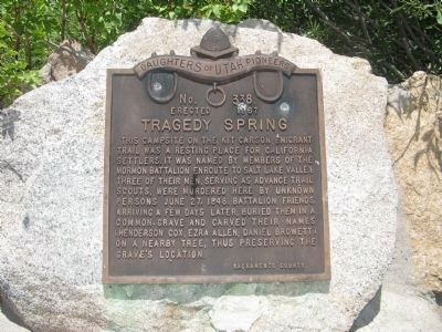Tragedy Spring Marker image. Click for more information.