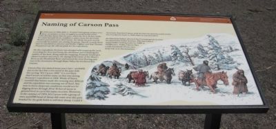 Naming of Carson Pass Marker. Click for full size. Naming of Carson Pass Marker image. Click for full size.