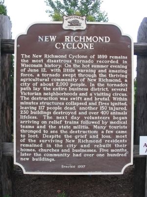 New Richmond Cyclone Marker image. Click for full size.