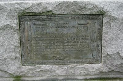 Plaque on Back of Monument image. Click for full size.