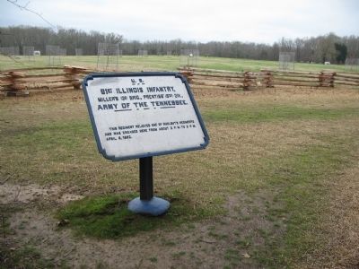 61st Illinois Infantry Tablet on the Path to the George Cabin image. Click for full size.