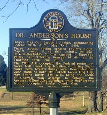 Dr. Anderson’s House Marker. Click for full size. Dr. Anderson’s House Marker image. Click for full size.
