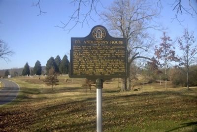 Dr. Anderson’s House Marker. Click for full size. Dr. Anderson’s House Marker image. Click for full size.