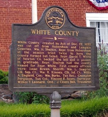 White County Marker image. Click for full size.