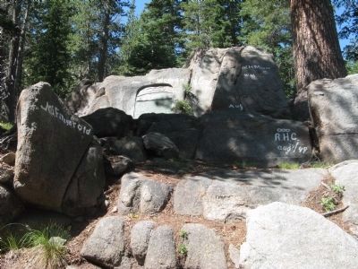 Granite Rock with Names and Marker image. Click for full size.