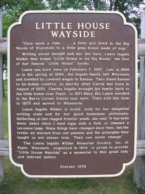 Little House Wayside Marker image. Click for full size.