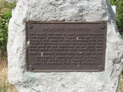 Snowshoe Thompson Marker image. Click for full size.