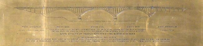 Detail on Bridge Builder's Plaque image. Click for full size.