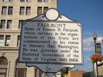 Fairmont Marker. Click for full size. Fairmont Marker image. Click for full size.