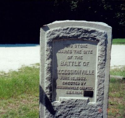 Battle of Secessionville Marker. Click for full size. Battle of Secessionville Marker image. Click for full size.