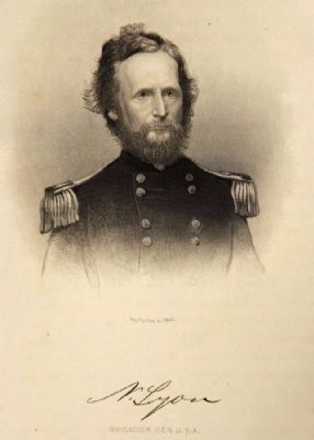 Death of Brigadier General Nathaniel Lyon Marker image. Click for full size.