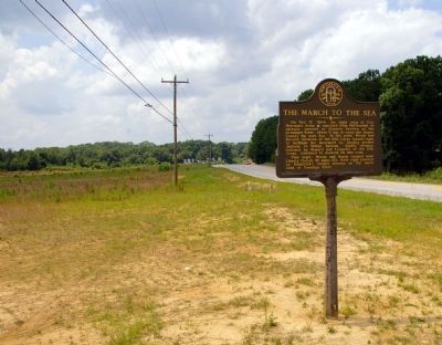 The March to the Sea Marker. Click for full size. The March to the Sea Marker image. Click for full size.