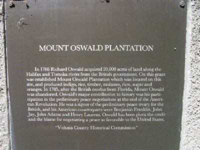 Mount Oswald Plantation Marker image. Click for full size.