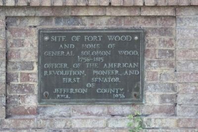 Site of Fort Wood Marker image. Click for full size.