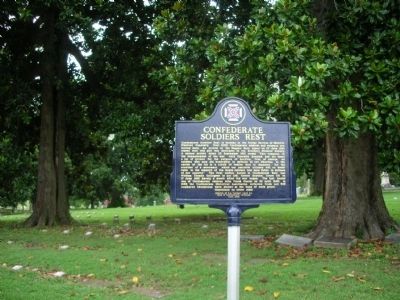 Confederate Soldiers Rest. Click for full size. Confederate Soldiers Rest image. Click for full size.