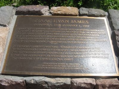 Isaac Evan James Marker image. Click for full size.