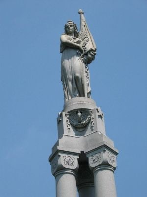 The Statue at the Top. Click for full size. The Statue at the Top image. Click for full size.