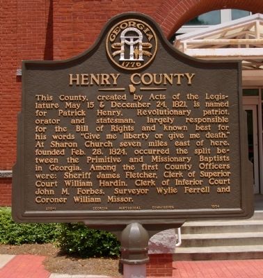 Henry County Marker. Click for full size. Henry County Marker image. Click for full size.