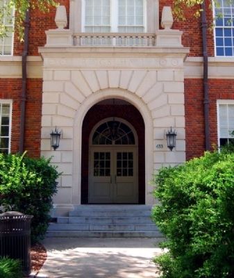 Riggs Hall Main Entrance (1927)<br>Clemson University Historic District #2 image. Click for full size.
