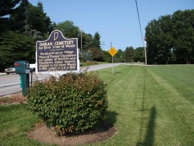 South / West View - - Indian Cemetery Marker image. Click for full size.