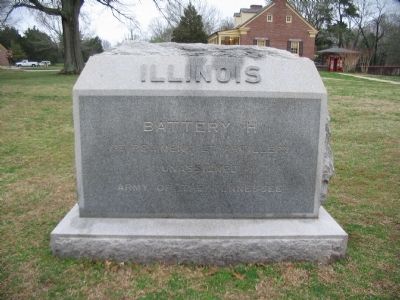 Battery H, 1st Illinois Light Artillery Monument. Click for full size. Battery H, 1st Illinois Light Artillery Monument image. Click for full size.