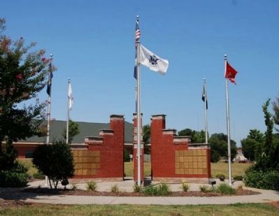 Anderson County Veterans Monument -<br>East Side image. Click for full size.